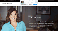 Desktop Screenshot of amyporterfield.com