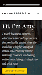 Mobile Screenshot of amyporterfield.com