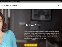 Tablet Screenshot of amyporterfield.com